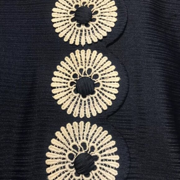 Vintage 1960’s Navy Blue Mynette Day Dress Size 10 - Picture 10 of 10